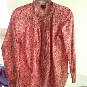 J Crew Liberty poplin top
